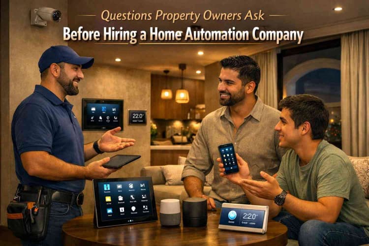 Questions Property Owners Ask Before Hiring a Home Automation Company