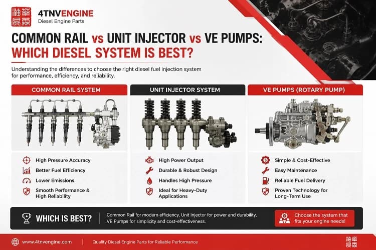 Common Rail vs Unit Injector vs VE Pumps: Which Diesel System is Best?